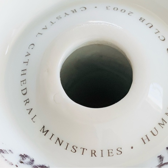 Crystal Cathedral Ministries Hummingbird And Purple Flower Candlestick Holders 2 - Picture 5 of 8